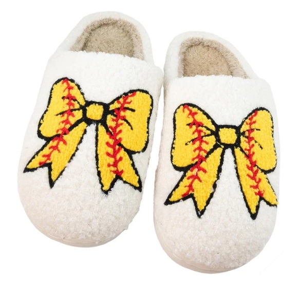 Katydid Shoes - NWT Katydid Softball Bow Slippers